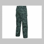 Nohavice BDU " kapsáče "  maskáč vzor TAIGA 65%bavlna 35%polyester farba čiernozelená